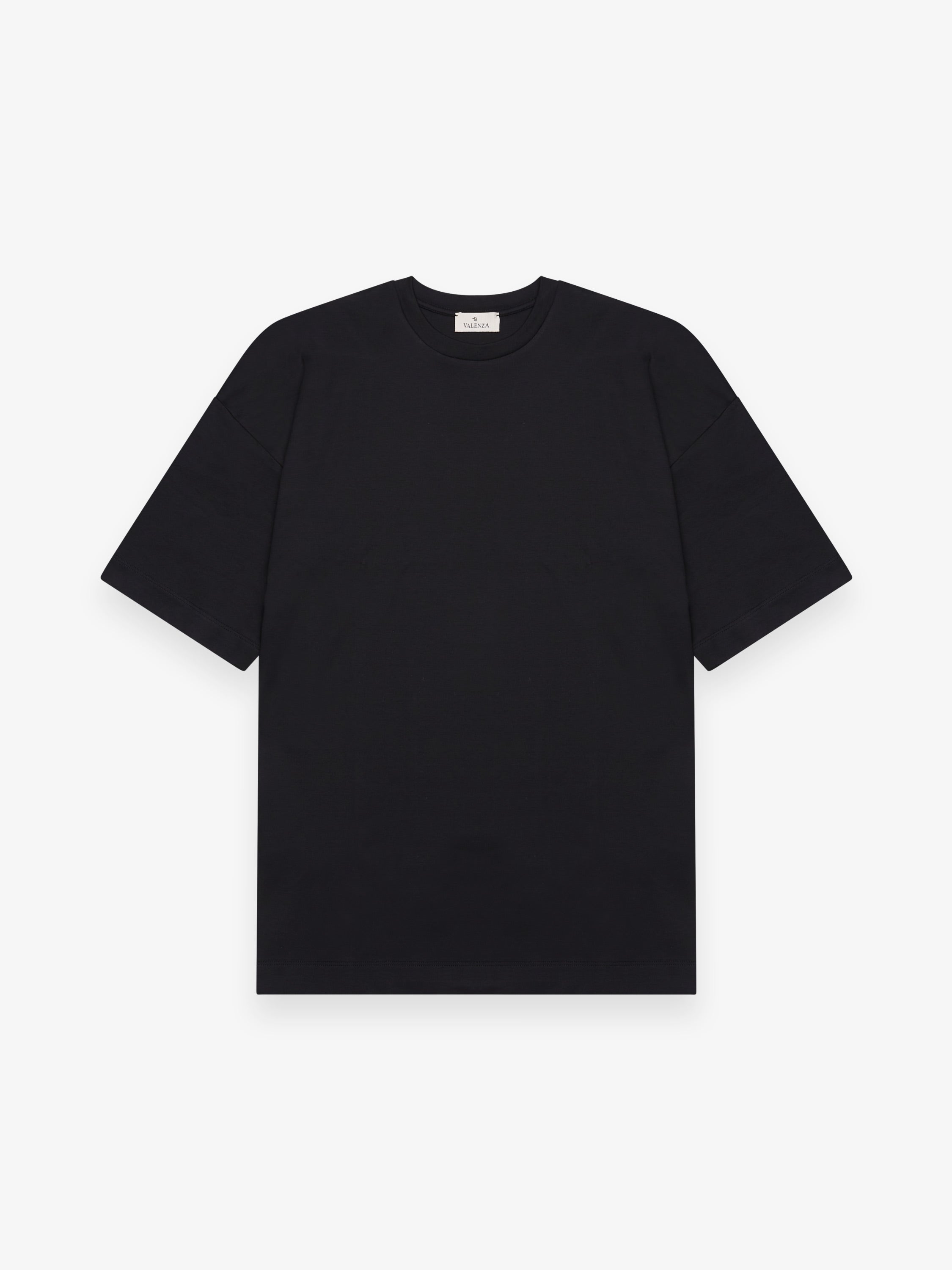 Interlock Supima Oversized T-shirt | Black