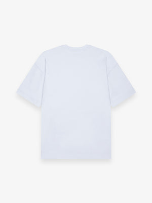 T-Shirt Oversize Interlock Supima | Bleu ange