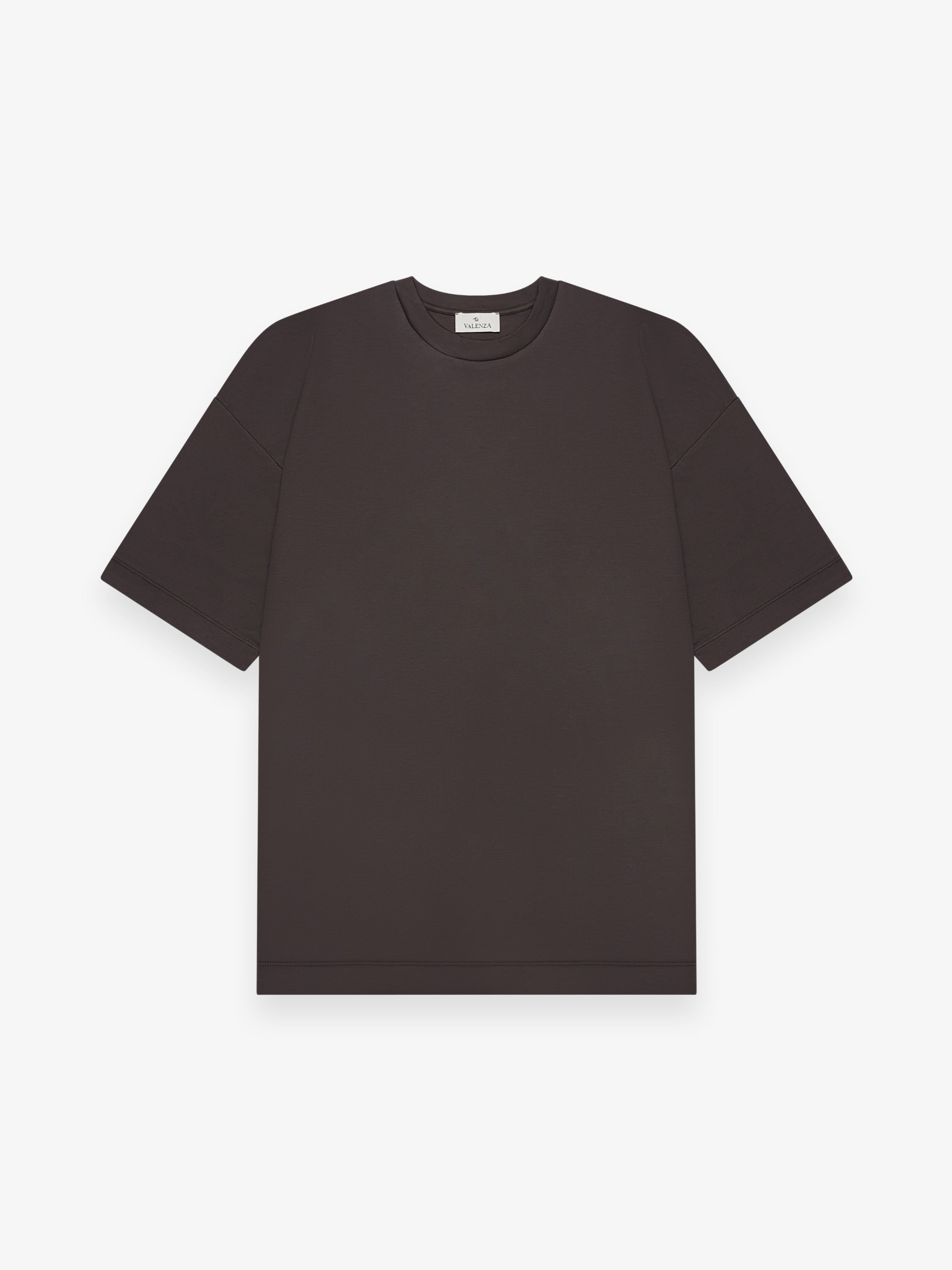 Interlock Supima Oversized T-shirt | Ebony Brown