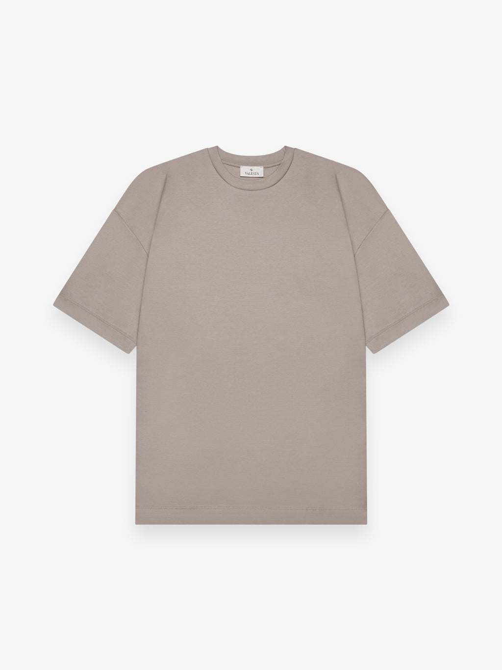 Interlock Supima Oversized T-shirt | Lead Grey