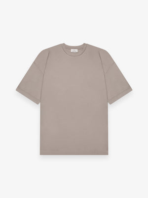T-Shirt Oversize Interlock Supima | Gris plomb