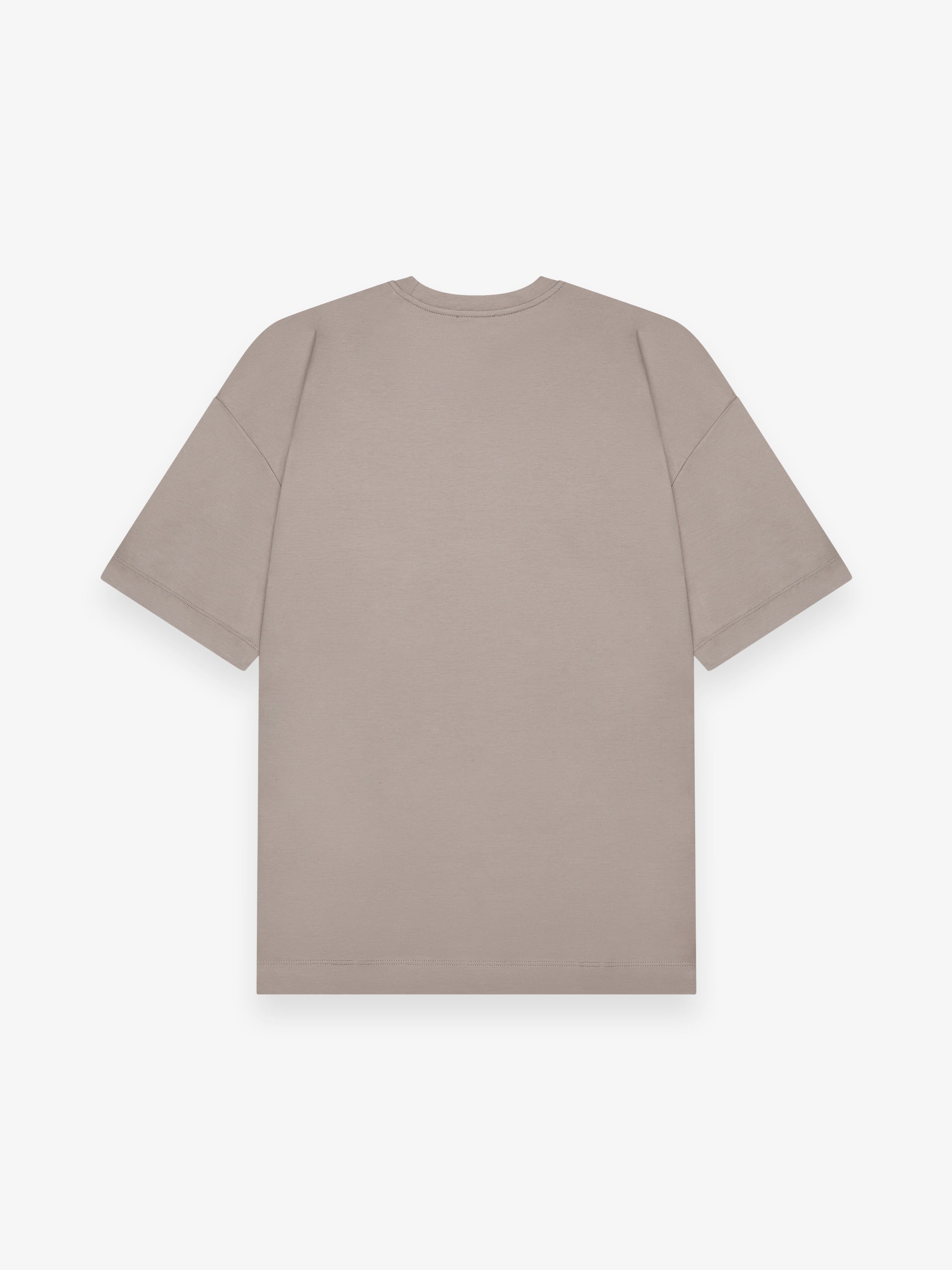 Interlock Supima Oversized T-shirt | Lead Grey