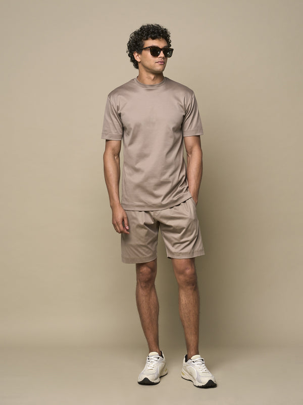 Interlock Supima T-Shirt | Lead Grey
