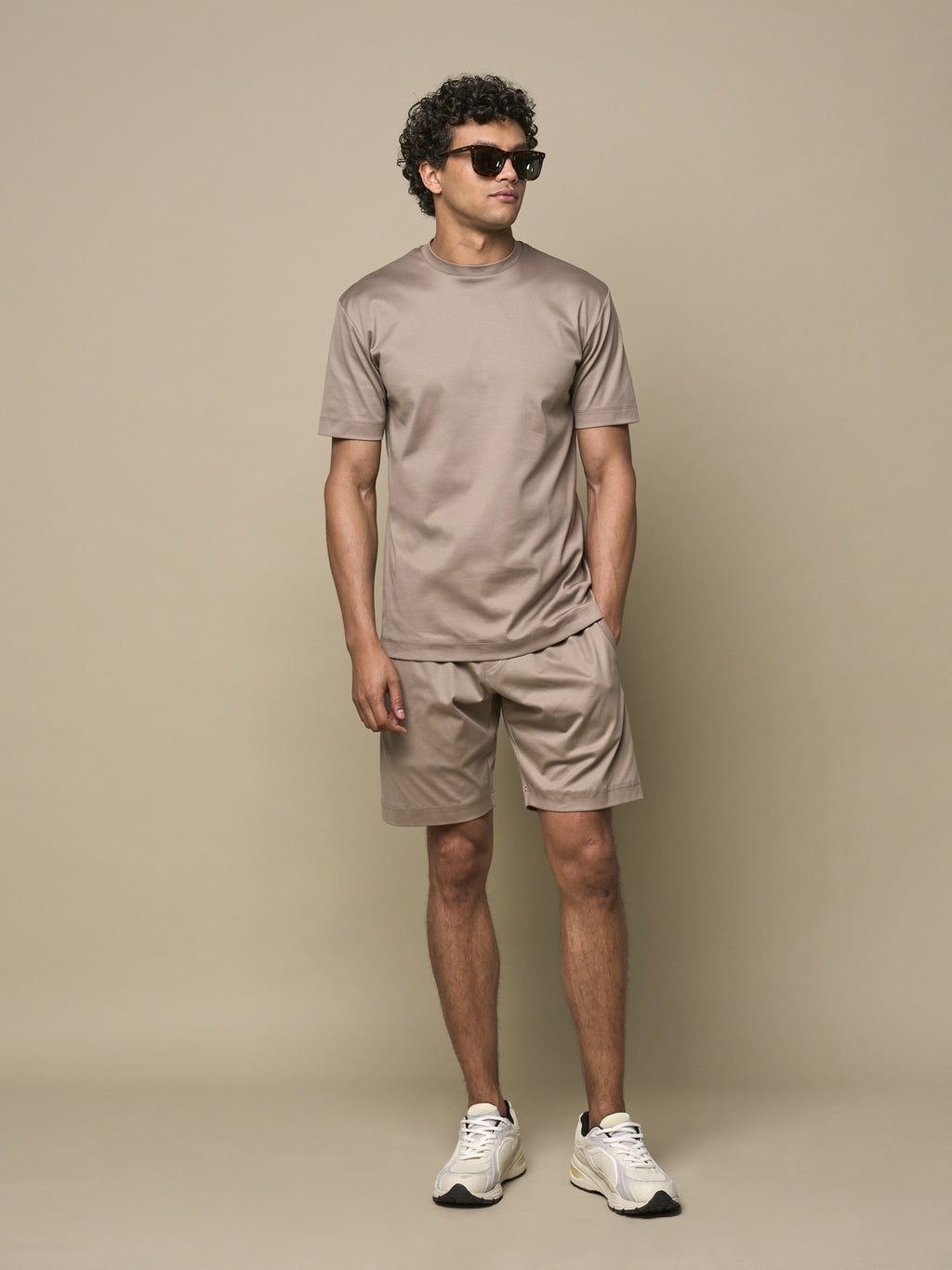Interlock Supima Sport Shorts | Lead Grey