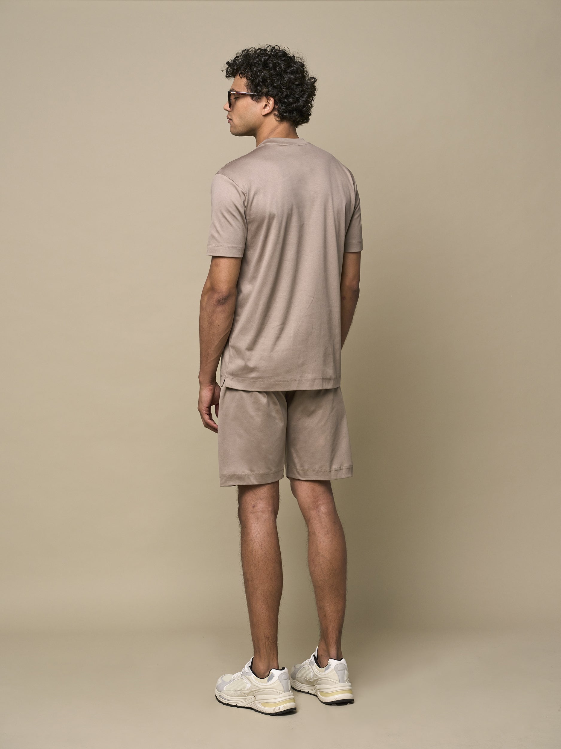 Interlock Supima Sport Shorts | Lead Grey
