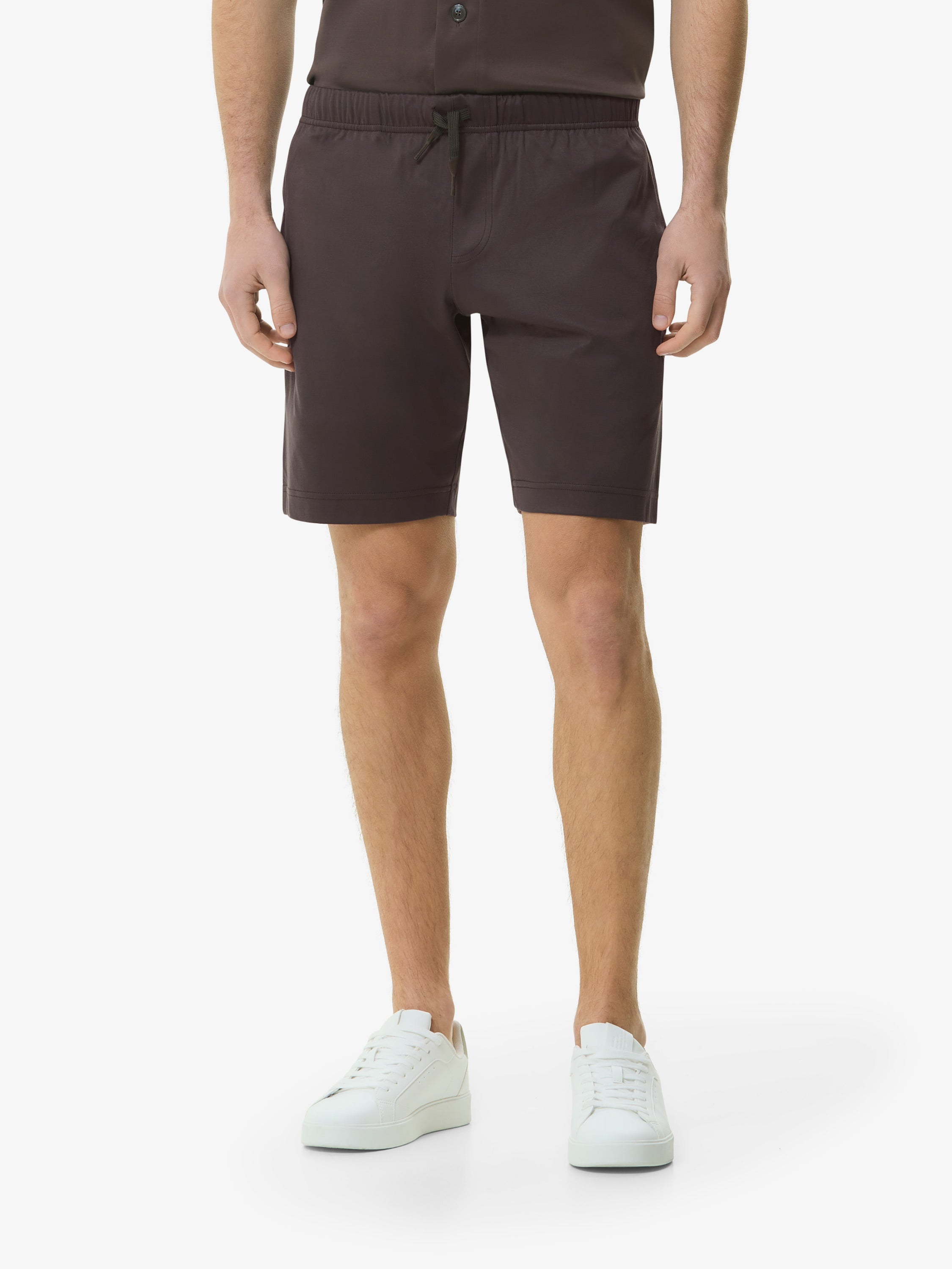 Interlock Supima Sport Shorts | Asphalt