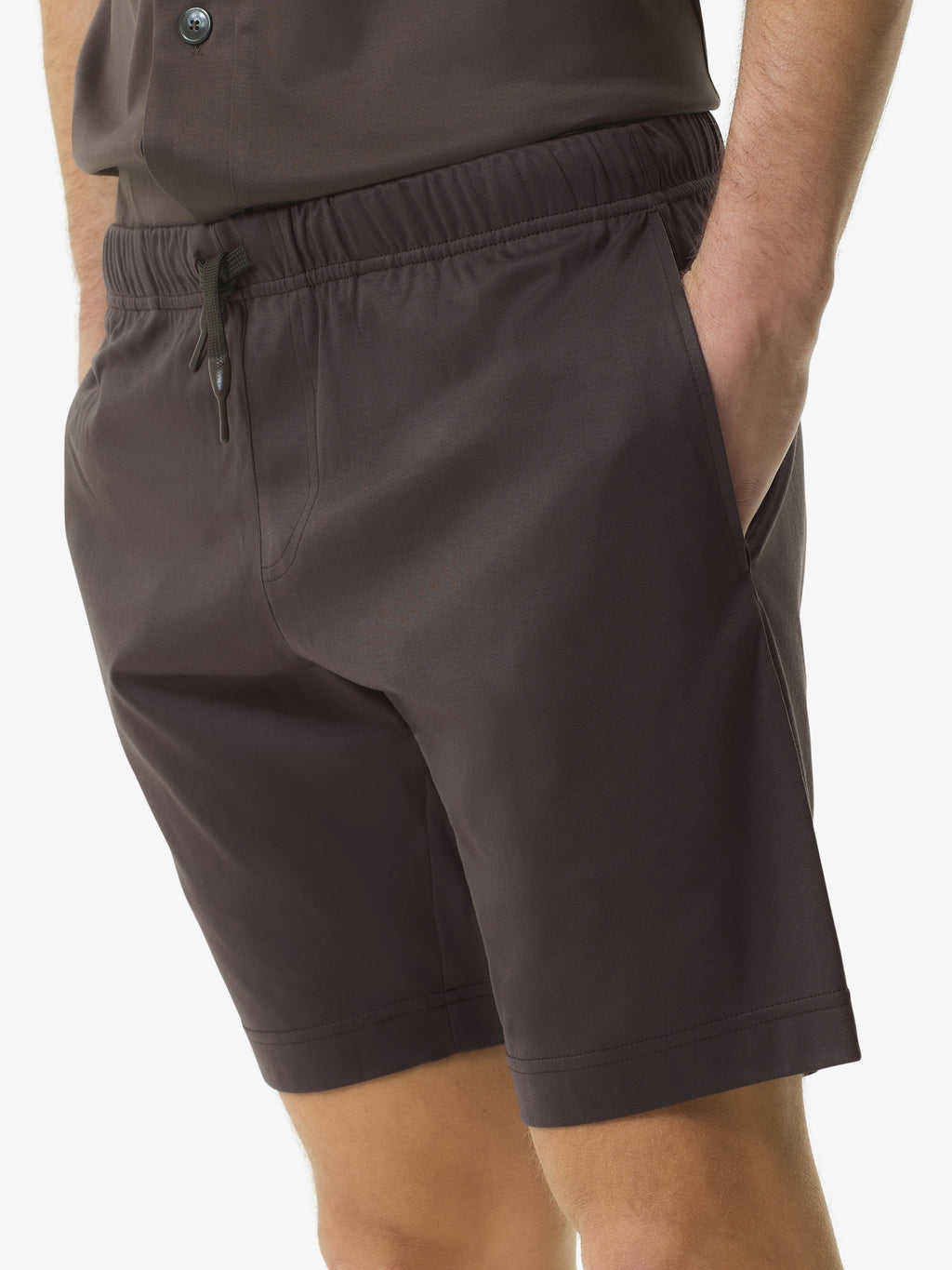 Interlock Supima Sport Shorts | Asphalt