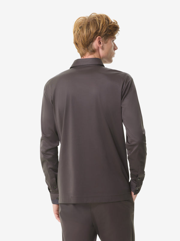 Camicia Supima Maniche Lunghe | Asphalt