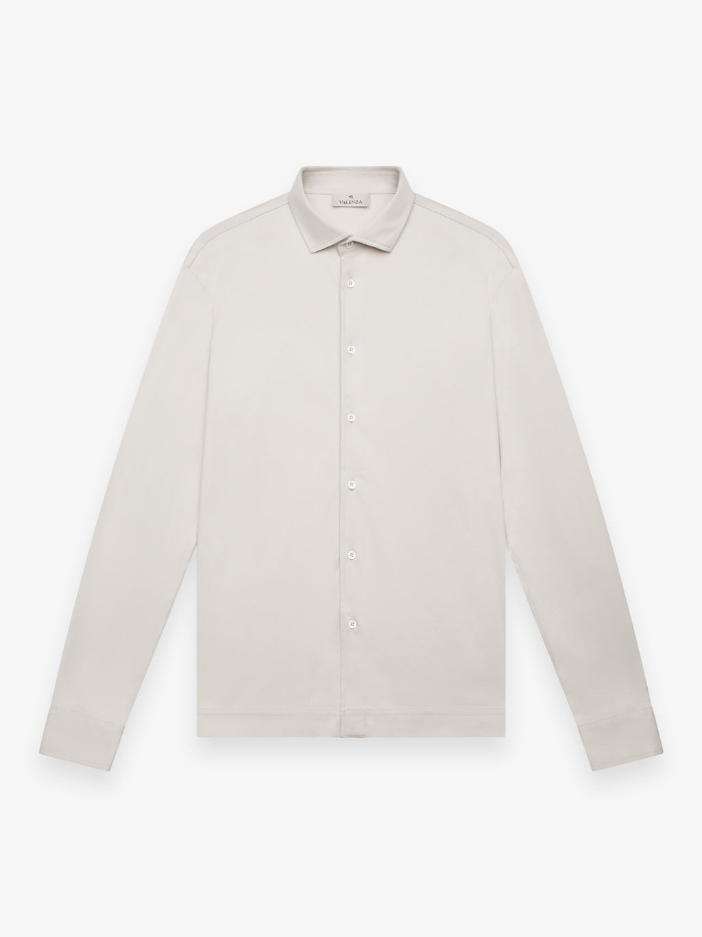 Supima Shirt Long Sleeves | Pearl Grey