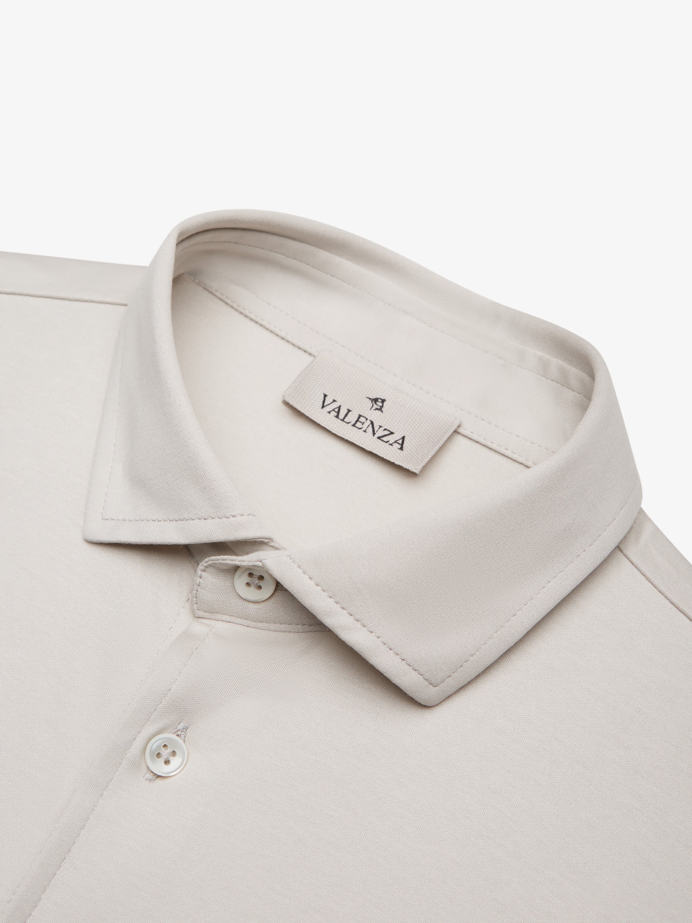 Supima Shirt Long Sleeves | Pearl Grey