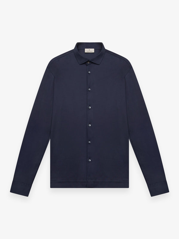 Camicia Supima Maniche Lunghe | Blu Navy