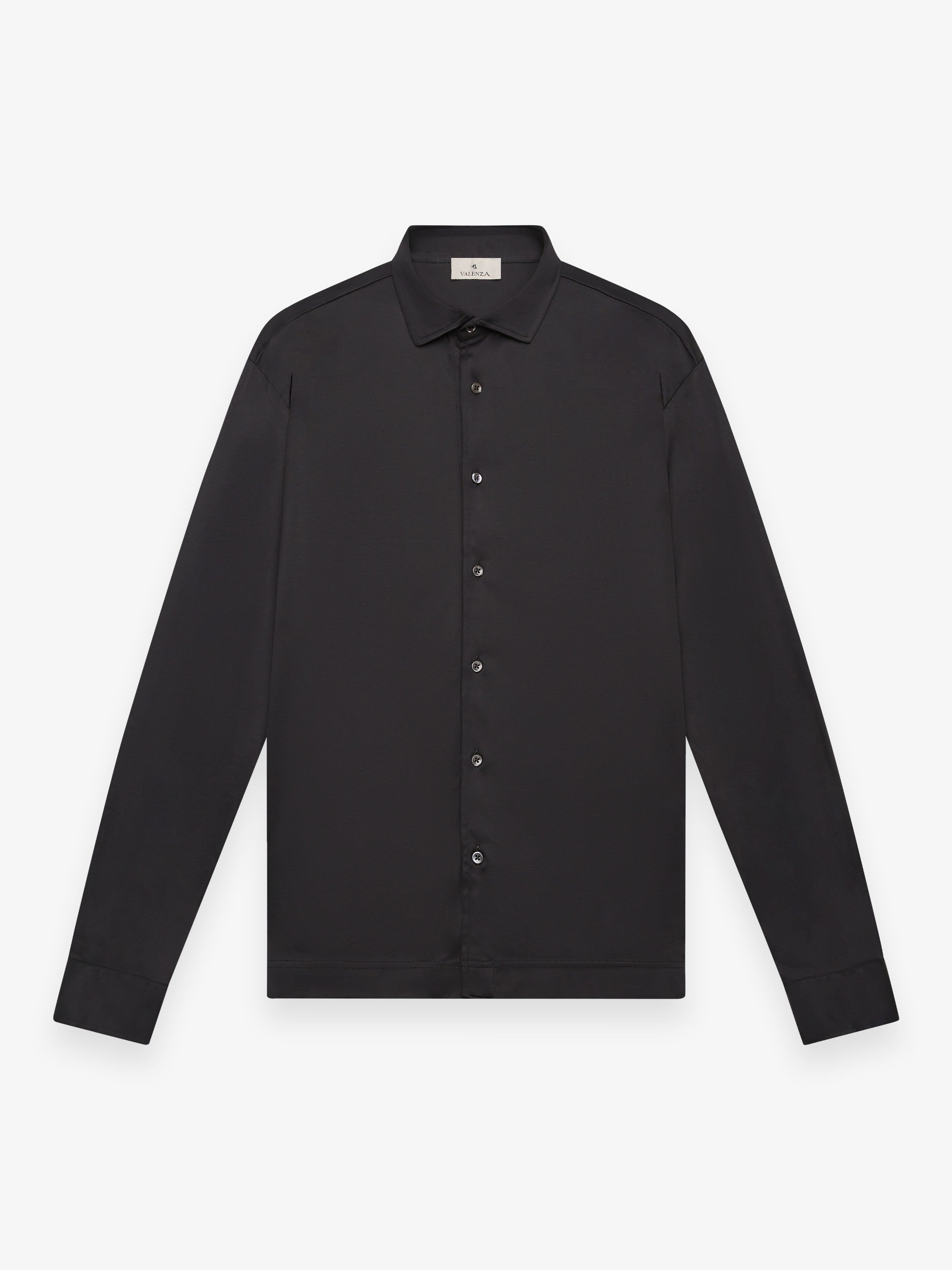 Supima Shirt Long Sleeves | Black