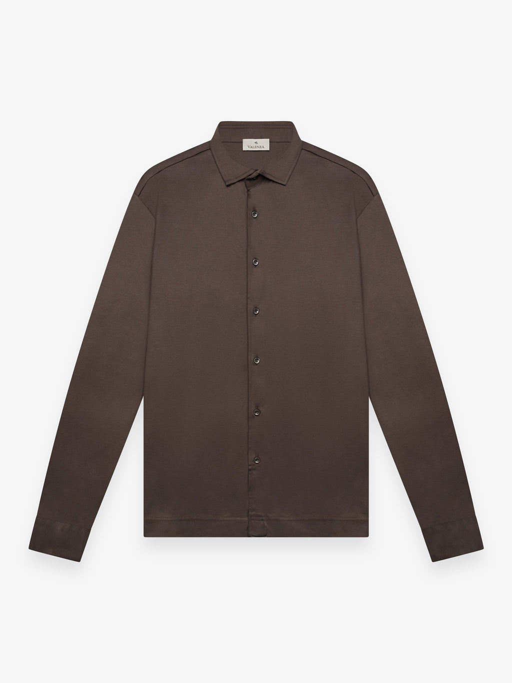 Supima Shirt Long Sleeves | Ebony Brown