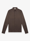 Supima Shirt Long Sleeves | Ebony Brown