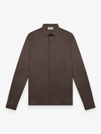 Supima Shirt Long Sleeves | Ebony Brown