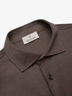 Supima Shirt Long Sleeves | Ebony Brown