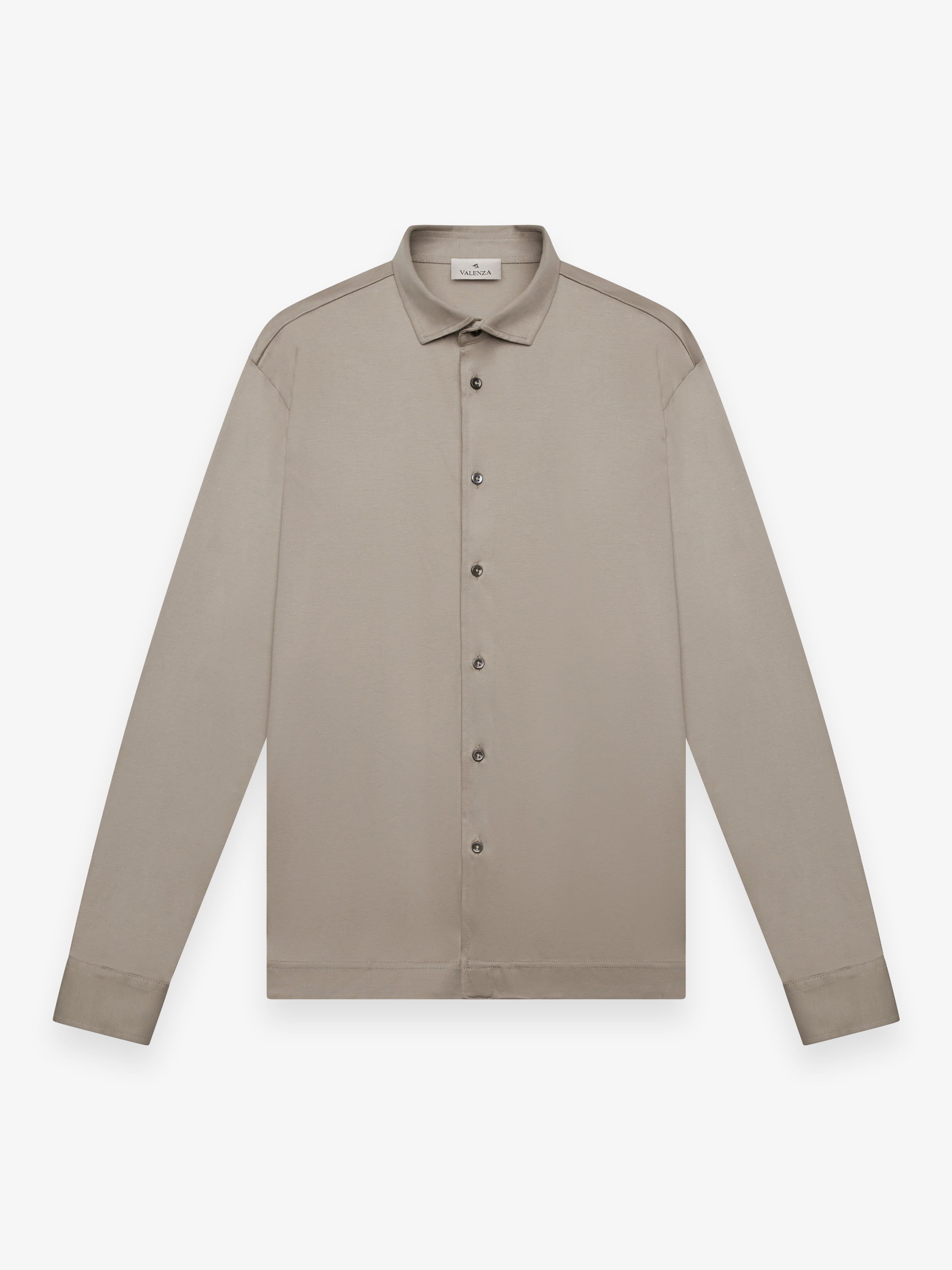 Supima Shirt Long Sleeves | Lead Grey