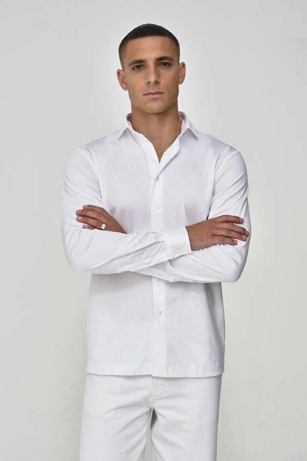 Camicia Supima Maniche Lunghe | Bianco
