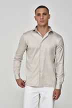 Supima Shirt Long Sleeves | Pearl Grey