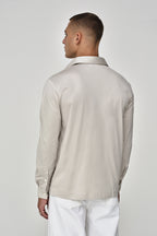 Supima Shirt Long Sleeves | Pearl Grey