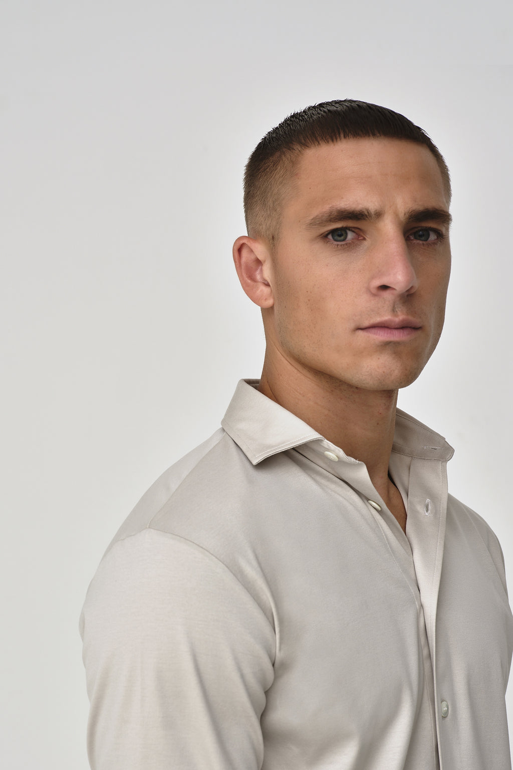 Supima Shirt Long Sleeves | Pearl Grey