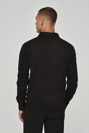 Supima Shirt Long Sleeves | Black