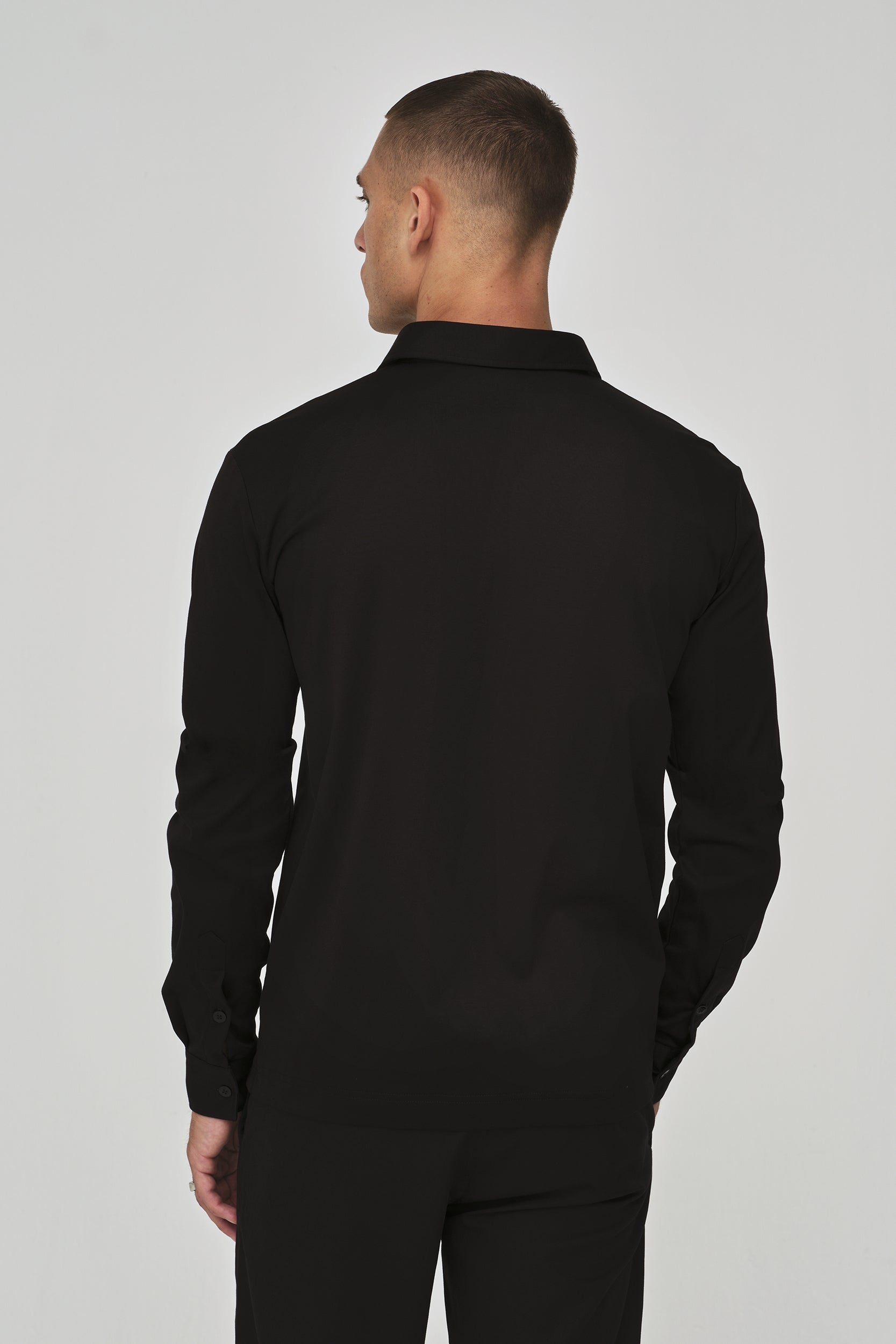 Supima Shirt Long Sleeves | Black