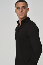 Supima Shirt Long Sleeves | Black