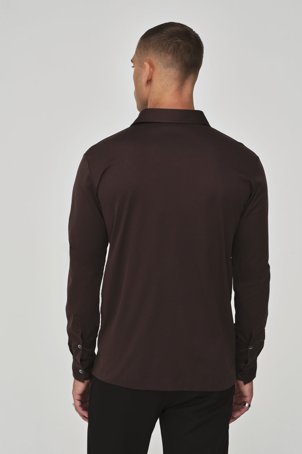 Supima Shirt Long Sleeves | Ebony Brown