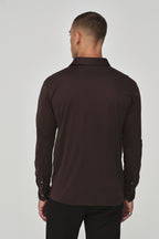 Supima Shirt Long Sleeves | Ebony Brown