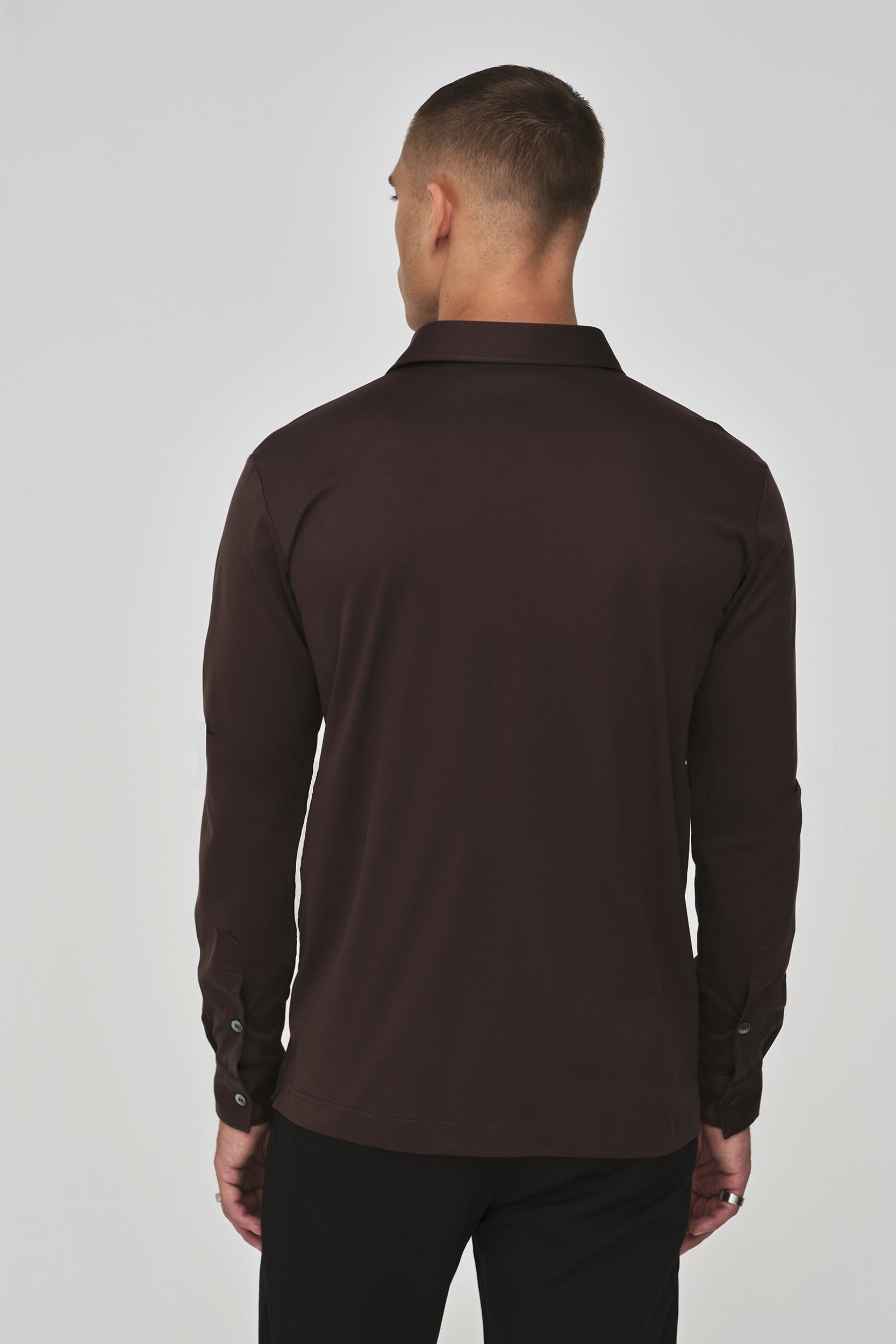 Supima Shirt Long Sleeves | Ebony Brown