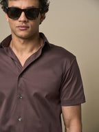 Interlock Supima Shirt S/S | Ebony Brown