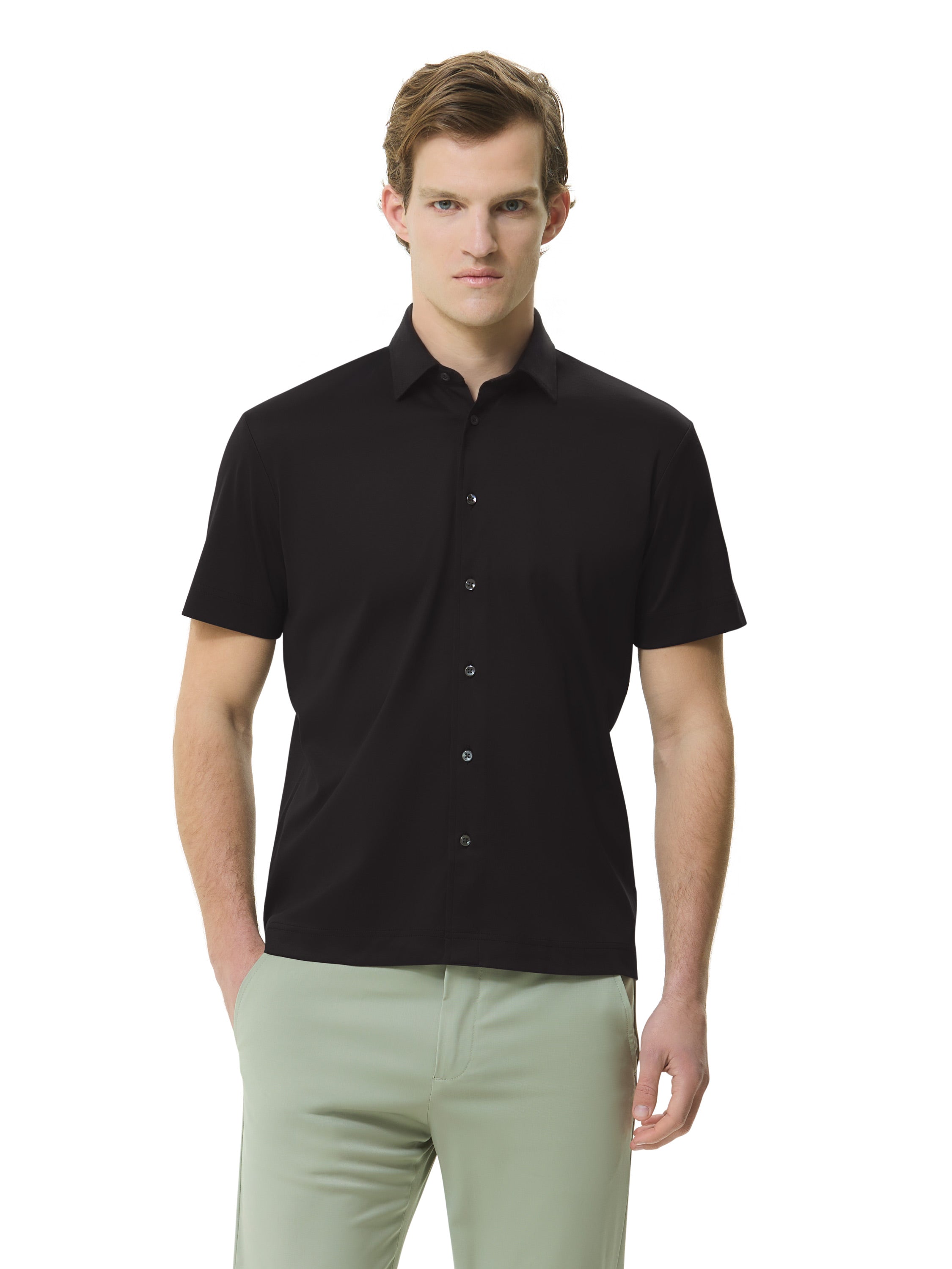 Interlock Supima Shirt S/S | Asphalt