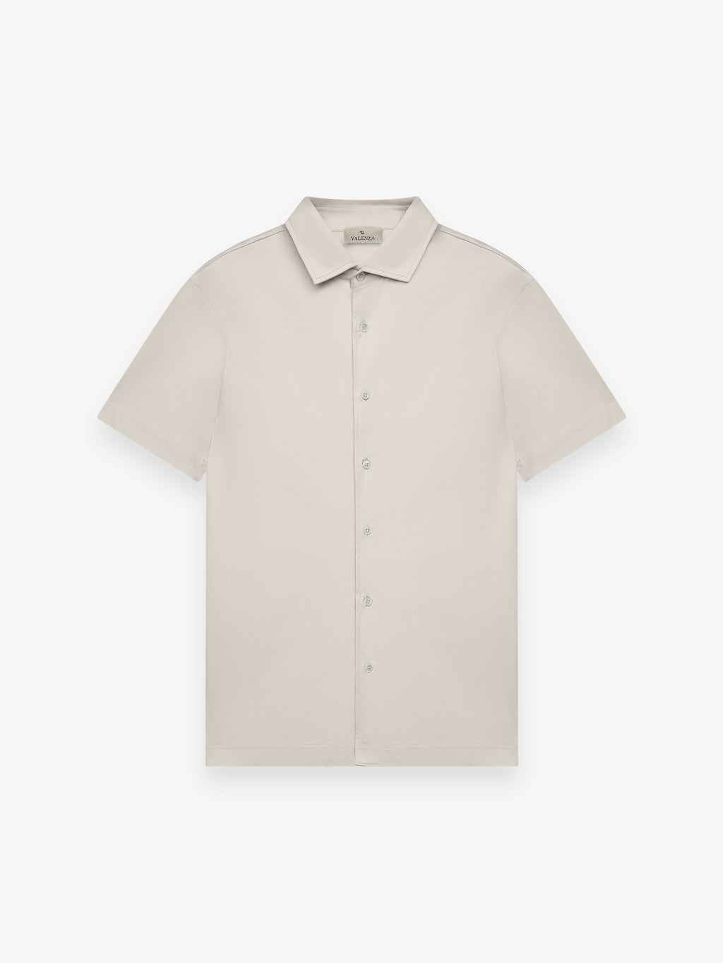 Supima Shirt Korte Mouwen | Parelgrijs