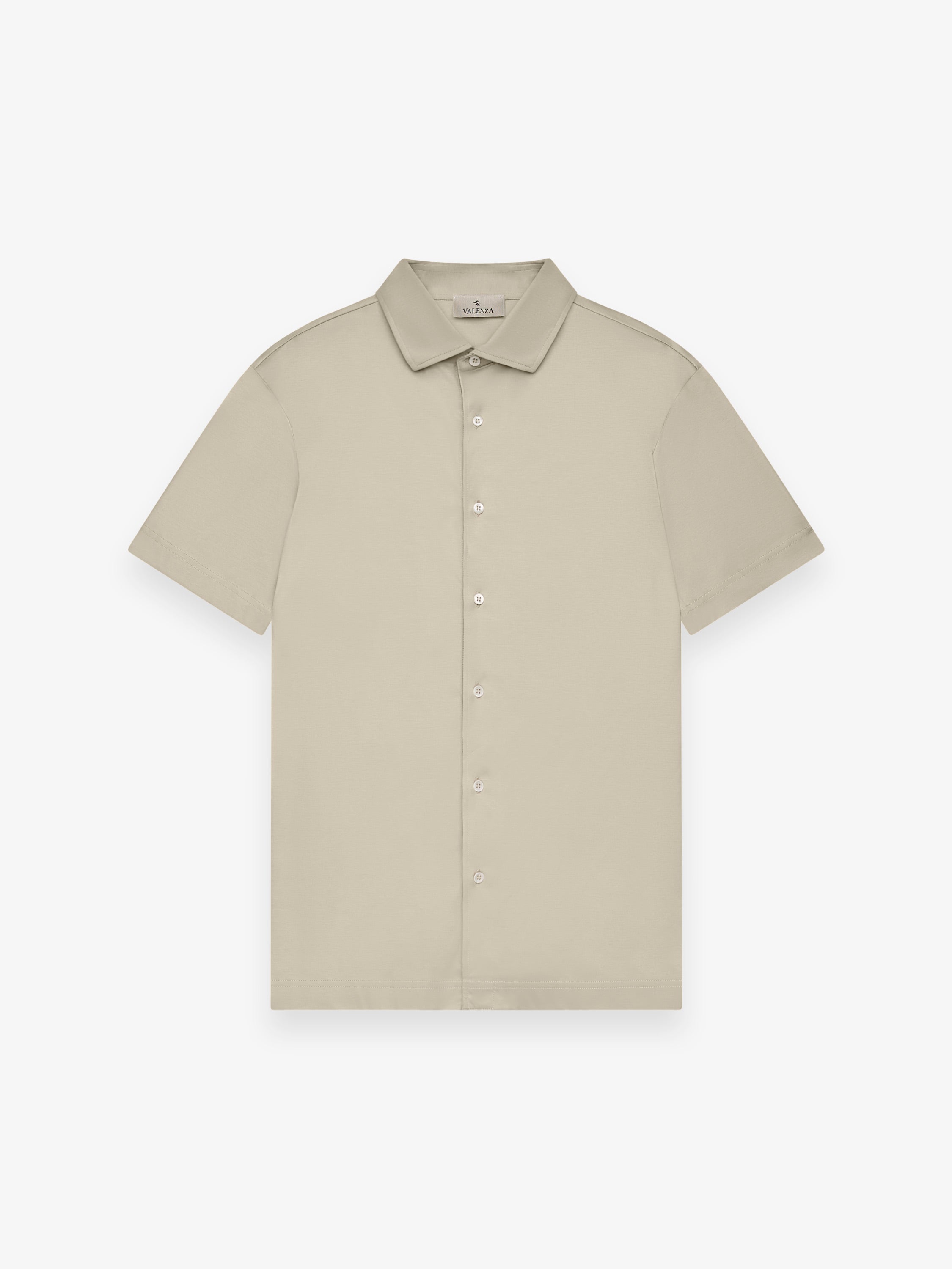 Supima Shirt Korte Mouwen | Beige