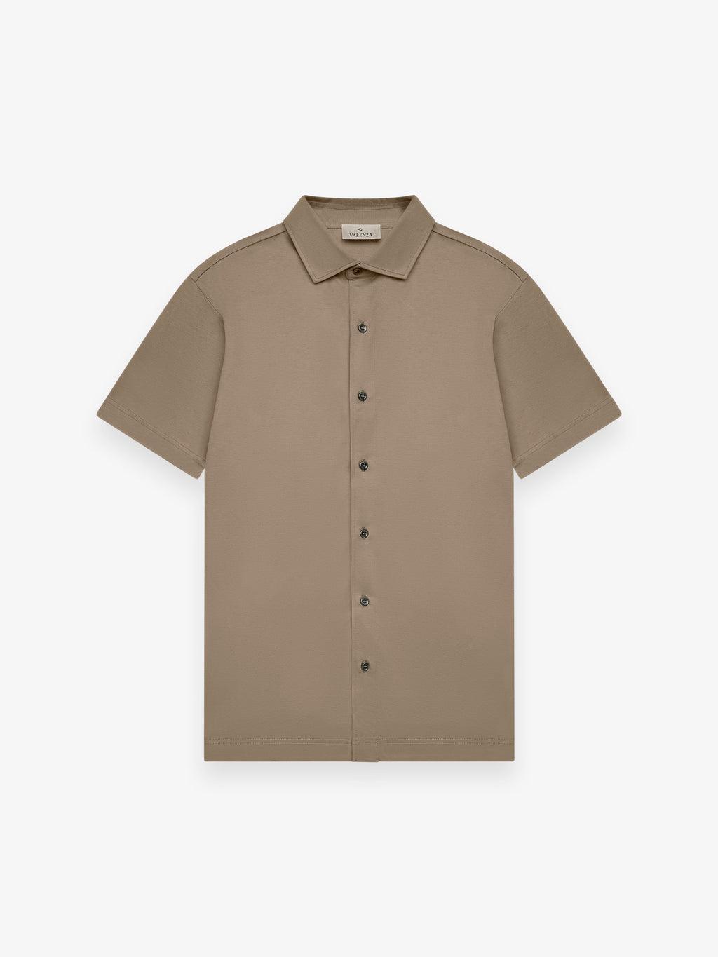 Supima Shirt Korte Mouwen | Loodgrijs