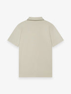 Supima Polo Zip Collar S/S | Stone