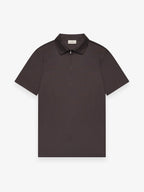 Supima Polo Zip Collar S/S | Asphalt