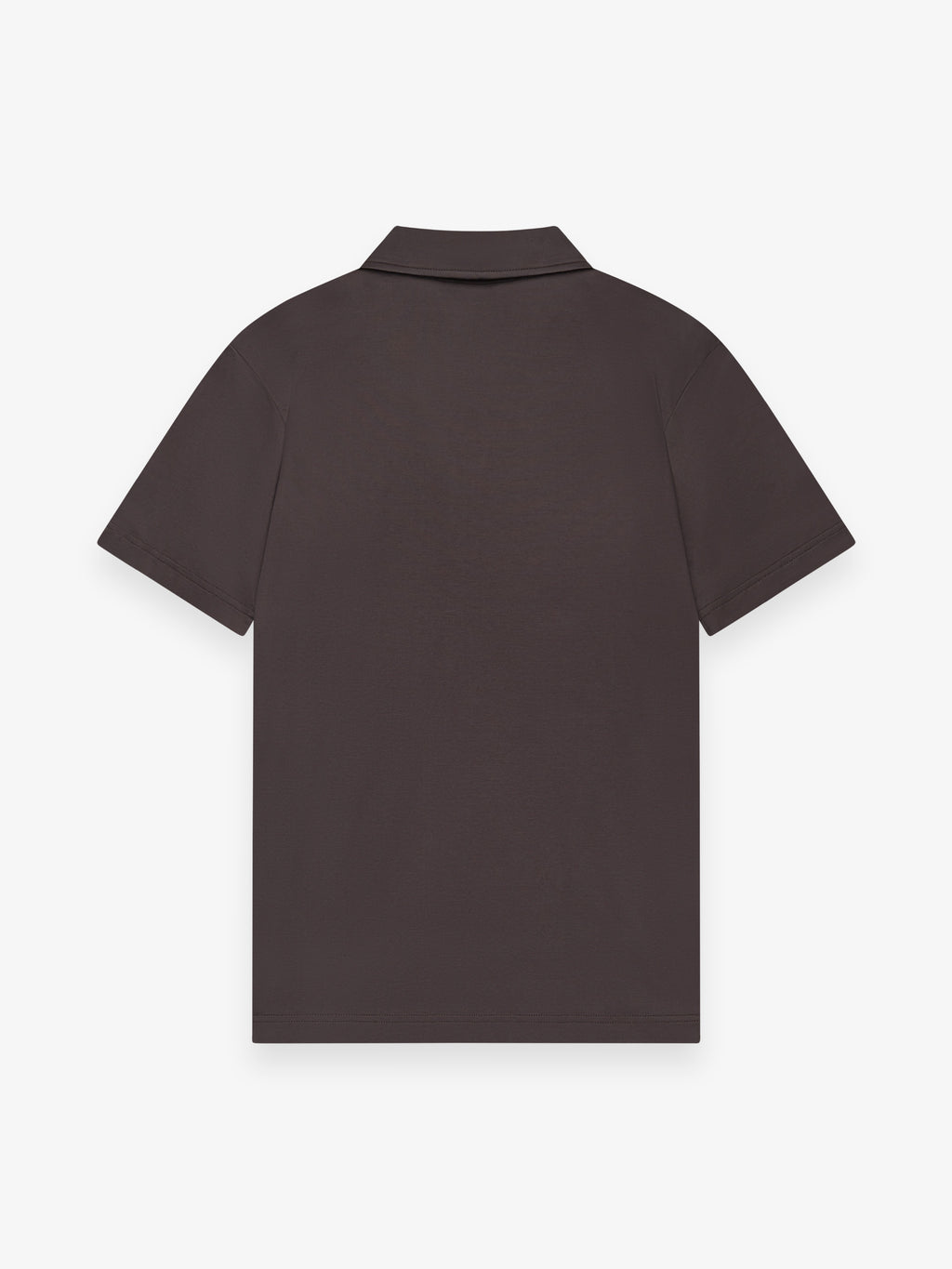 Supima Polo Zip Collar S/S | Asphalt