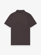 Supima Polo Zip Collar S/S | Asphalt