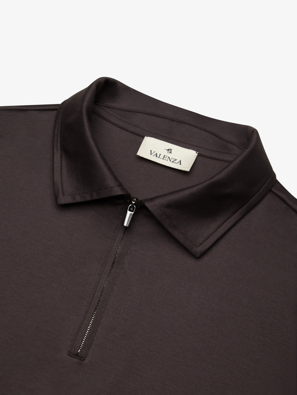 Supima Polo Zip Collar S/S | Asphalt