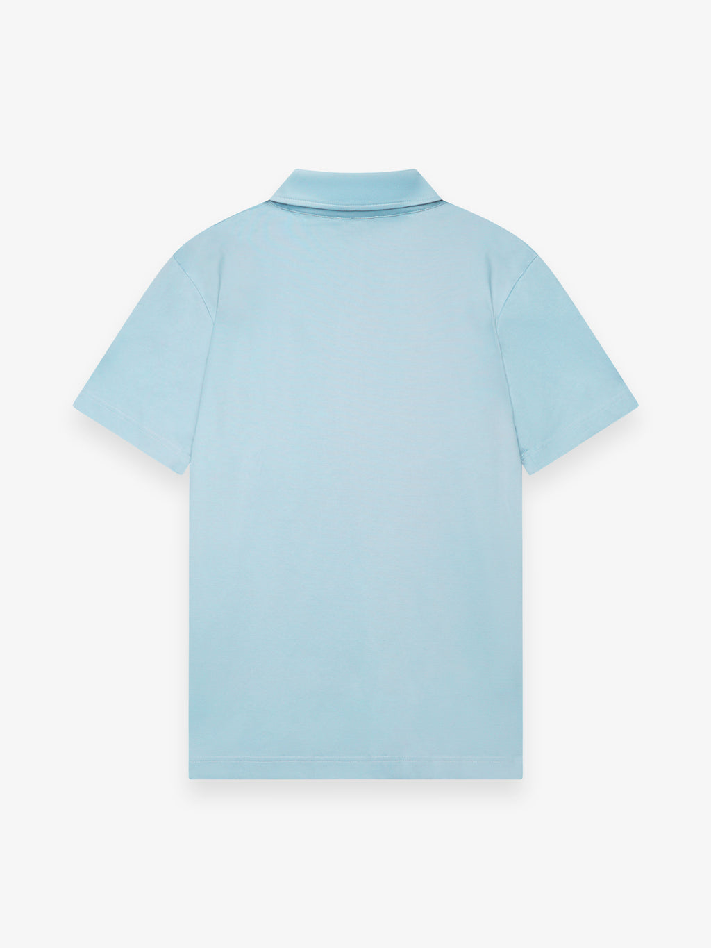 Supima Polo Zip Collar S/S | Blue Diamond