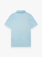 Supima Polo Zip Collar S/S | Blue Diamond