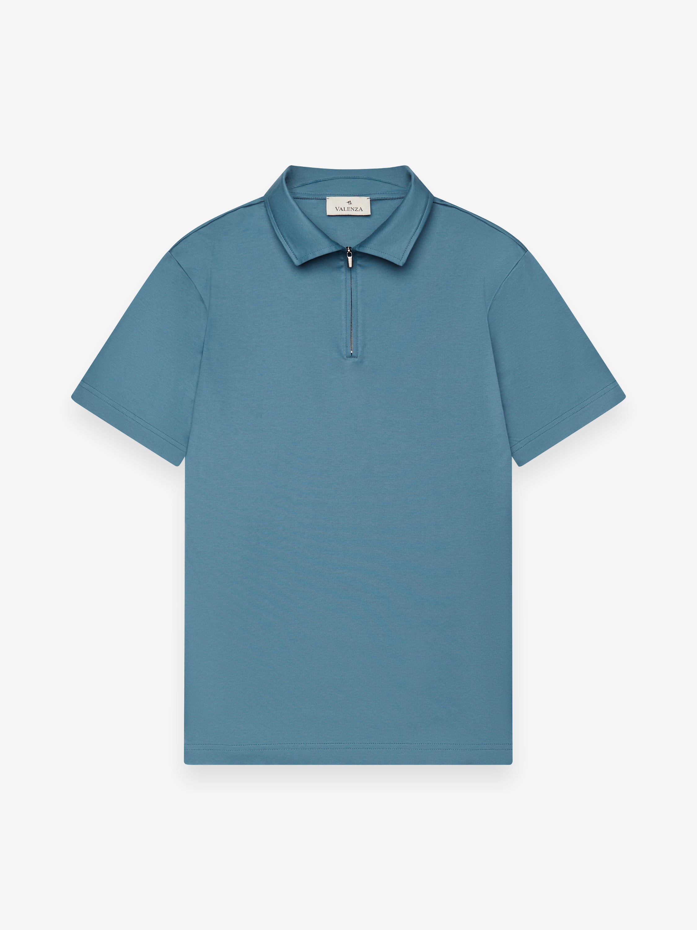 Supima Polo Zip Collar S/S | Monsoon