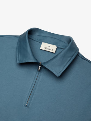 Supima Polo Zip Collar S/S | Monsoon
