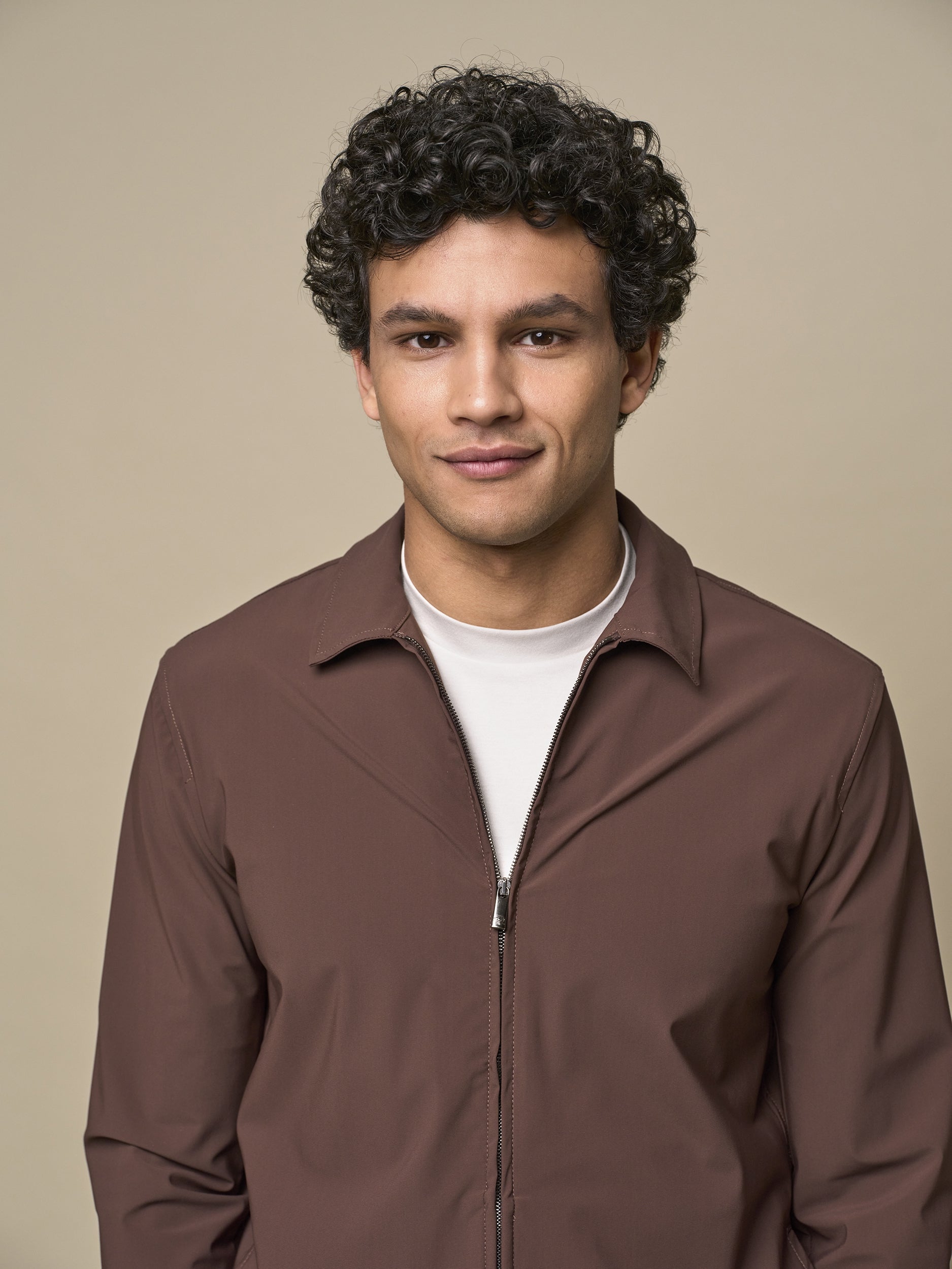 Tech Stretch Overshirt | Dark Brown