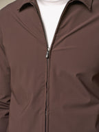 Tech Stretch Overshirt | Dark Brown