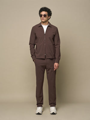Tech Stretch Overshirt | Dark Brown