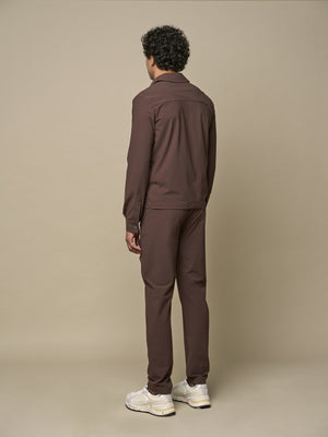 Pantaloni elasticizzati Tech | Marrone Scuro