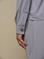 Tech Stretch Overshirt | Mid Grey